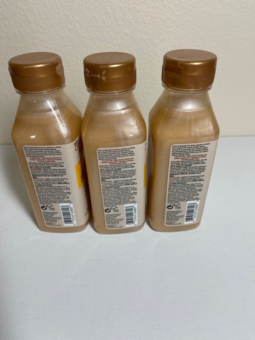 Creme of Nature Pure Honey Moisturizing Dry Defense Shampoo lot of 3 - Picture 3 of 3